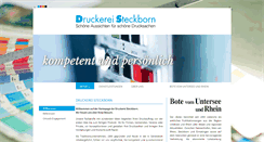 Desktop Screenshot of druckerei-steckborn.ch