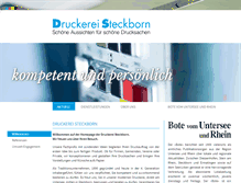 Tablet Screenshot of druckerei-steckborn.ch